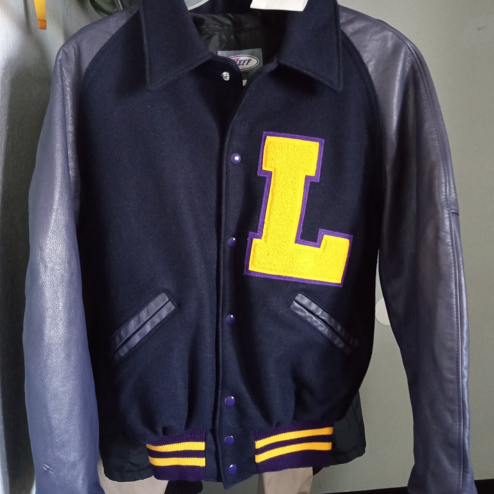 LSU Medium Dark Purple Varsity Letterman Jacket Never Worn.